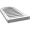 Ekena Millwork Round Top Surface Mount PVC Gable Vent: Functional, w/ 2"W x 2"P Brickmould Sill Frame, 14"W x 28"H GVPRT14X2803SF - alternate 4